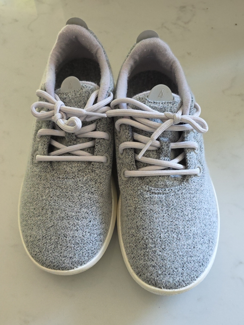 allbirds Light Heather Gray Wool Sneakers